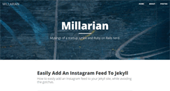 Desktop Screenshot of millarian.com